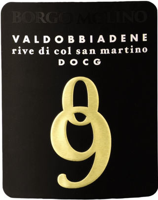 Etichetta del vino Valdobbiadene Rive di Col San Martino 09 Extra Dry 2022
