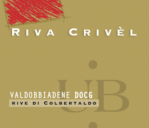Etichetta del vino Valdobbiadene Rive di Colbertaldo Riva Crivèl Extra Dry 2021