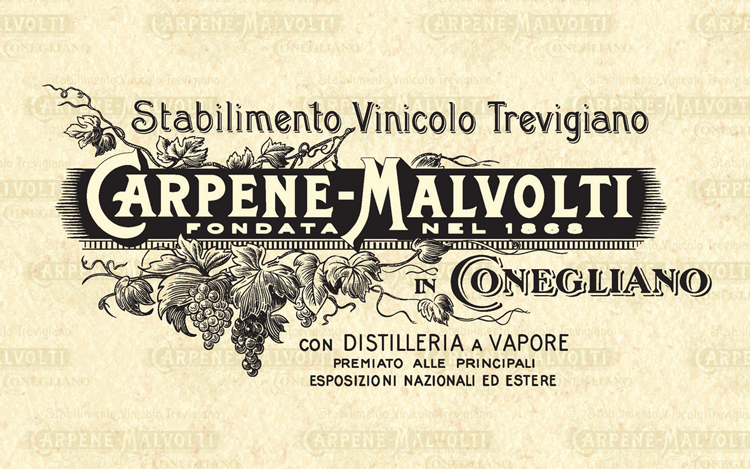 Etichetta del vino Conegliano Valdobbiadene Prosecco Superiore 1868 Brut