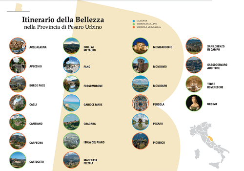 Presentata la 7^ edizione del percorso ideato da Confcommercio Marche Nord per promuovere gli angoli pi&ugrave; suggestivi della provincia di Pesaro e Urbino