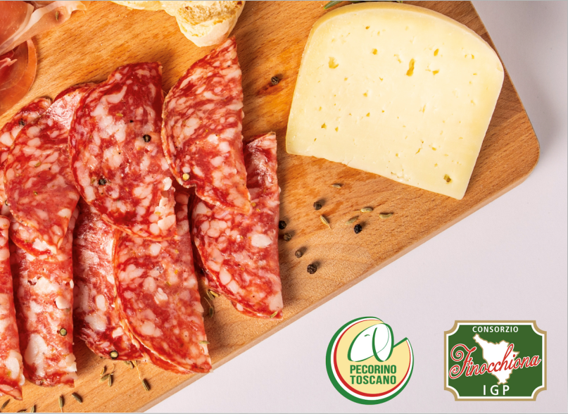 Pecorino Toscano Dop e Finocchiona Igp insieme a Cibus 2024