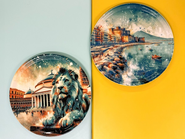 La bellezza di Napoli sui nuovi piatti firmati Casolaro