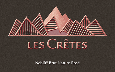 Etichetta del vino Neblù Rosé Brut Nature
