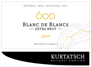 Alto Adige Riserva 600 Blanc de Blancs Extra Brut 2018