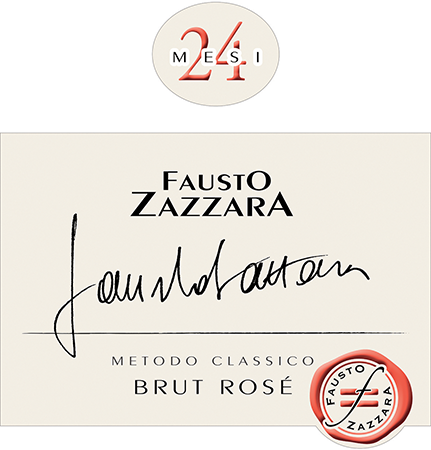 Etichetta del vino 24 Mesi Rosé Brut