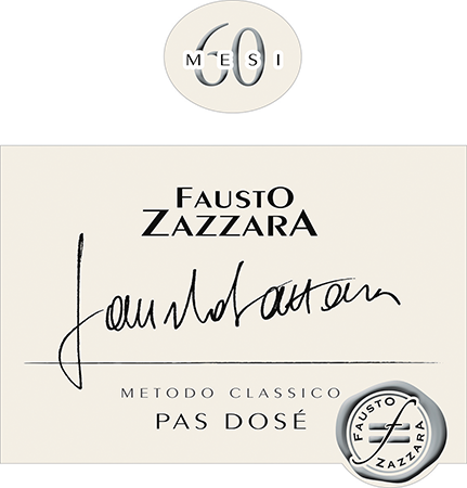 Etichetta del vino 60 Mesi Pas Dosé