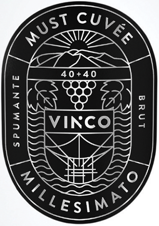 Etichetta del vino Must Cuvée 40+40 Brut 2023