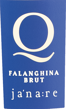 Etichetta del vino Ja’na:re Q Falanghina Brut