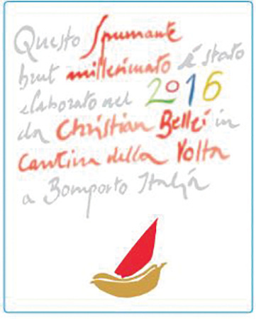 Etichetta del vino Christian Bellei Brut 2016