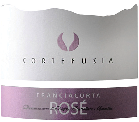 Etichetta del vino Franciacorta Rosé Brut