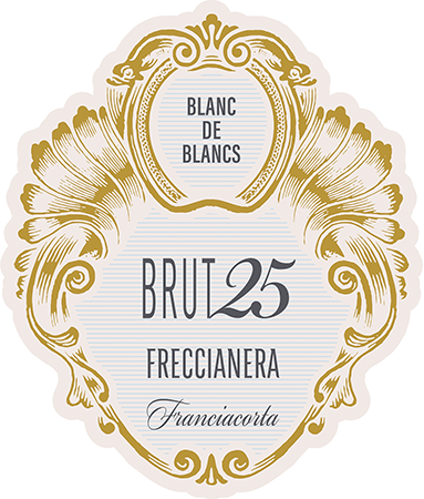 Etichetta del vino Franciacorta Blanc de Blancs 25 Brut