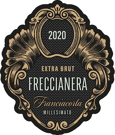 Etichetta del vino Franciacorta Extra Brut 2021