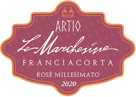 Etichetta del vino Franciacorta Artio Rosé Brut 2020