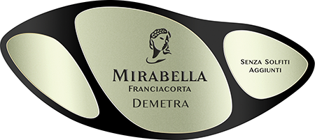 Etichetta del vino Franciacorta Demetra Brut Nature 2020