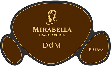 Etichetta del vino Franciacorta Riserva Døm Dosaggio Zero 2018