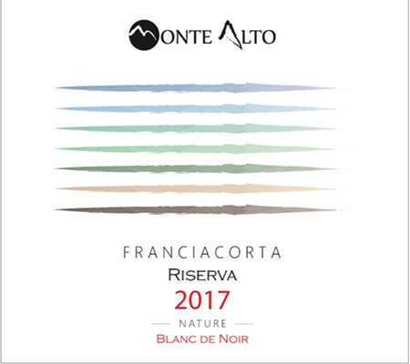 Etichetta del vino Franciacorta Riserva Blanc de Noir Nature 2017