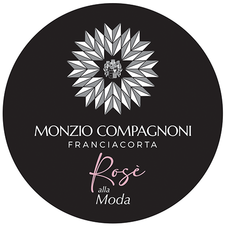 Etichetta del vino Franciacorta Alla Moda Rosé Brut