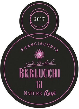 Etichetta del vino Franciacorta ’61 Rosé Nature 2017