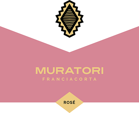 Etichetta del vino Franciacorta Rosé Extra Brut