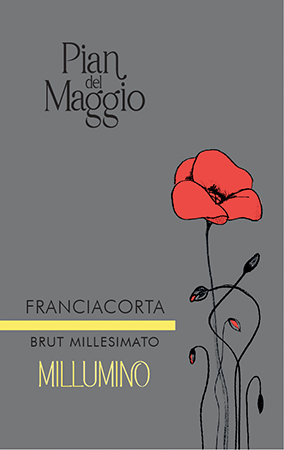 Etichetta del vino Franciacorta Millumino Brut 2016