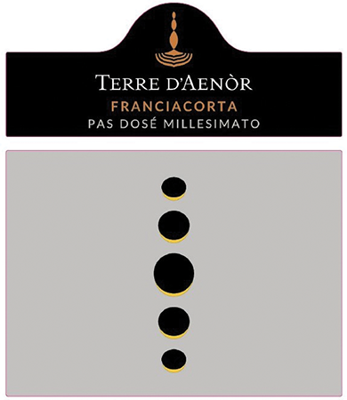 Etichetta del vino Franciacorta Pas Dosé 2021