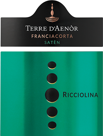 Etichetta del vino Franciacorta Ricciolina Satèn