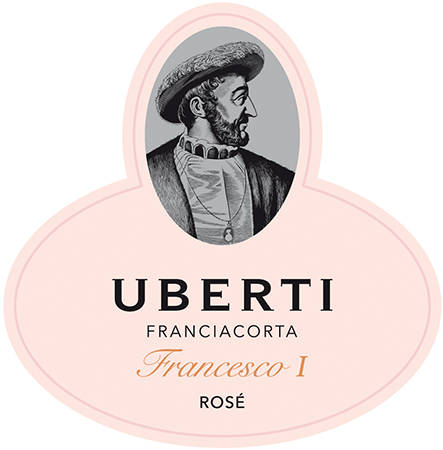 Etichetta del vino Franciacorta Francesco I Rosé Brut