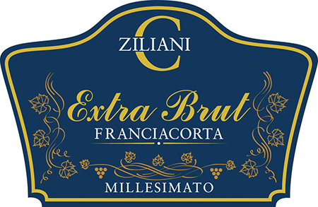Etichetta del vino Franciacorta Ziliani C Extra Brut 2021