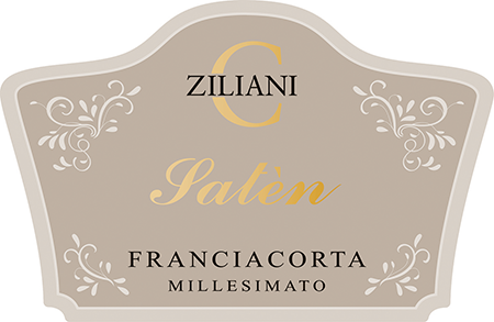 Etichetta del vino Franciacorta Ziliani C Satèn 2021