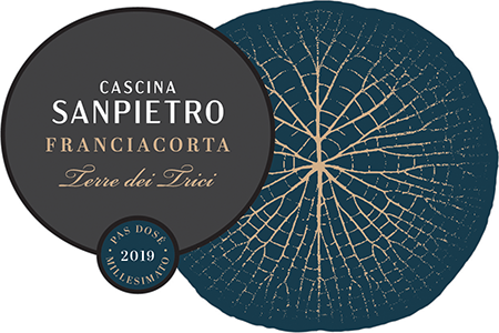 Etichetta del vino Franciacorta Terre dei Trici Pas Dosé 2019