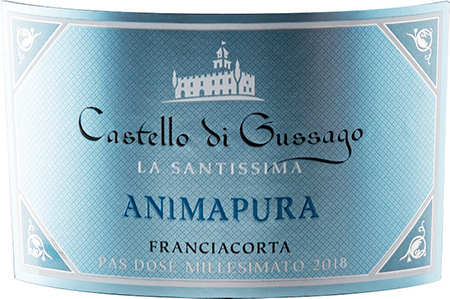 Etichetta del vino Franciacorta Animapura Pas Dosé 2018