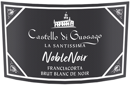 Etichetta del vino Franciacorta NobleNoir Blanc de Noir Extra Brut