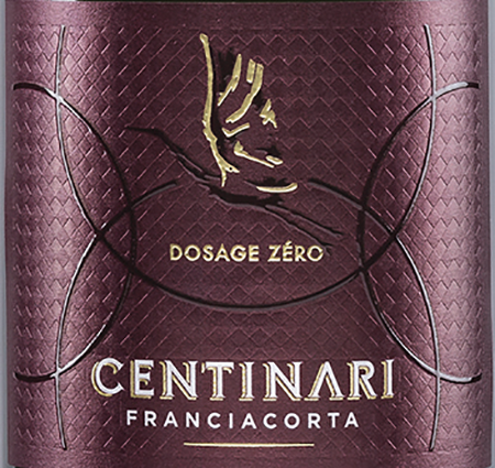 Etichetta del vino Franciacorta Dosage Zéro