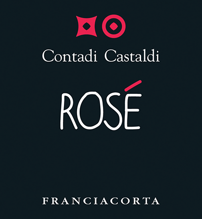 Etichetta del vino Franciacorta Rosé Brut