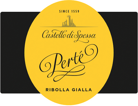 Etichetta del vino Perté Ribolla Gialla Brut 2022