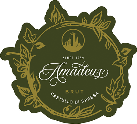 Etichetta del vino Amadeus Brut 2018