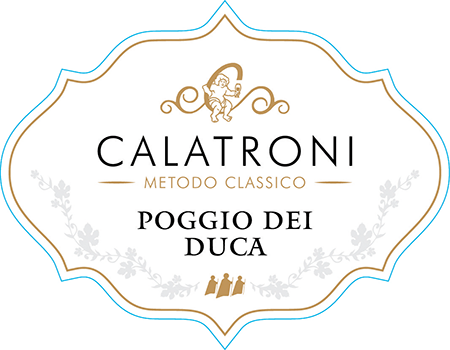 Etichetta del vino Oltrepò Pavese Metodo Classico Pinot Nero Poggio dei Duca Pas Dosé 2020