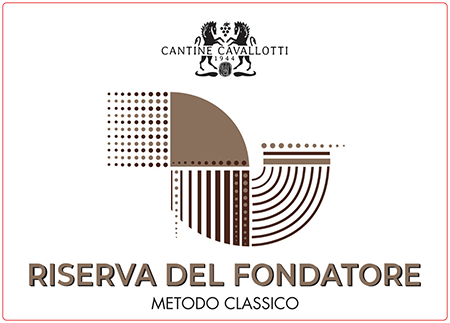 Etichetta del vino Oltrepò Pavese Metodo Classico Pinot Nero Riserva del Fondatore Brut 2019