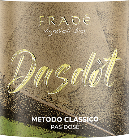 Etichetta del vino Oltrepò Pavese Metodo Classico Pinot Nero Dasdòt Pas Dosé 2019