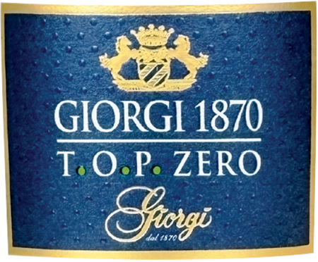 Etichetta del vino Oltrepò Pavese Metodo Classico Pinot Nero Giorgi 1870 T.O.P. Zero Nature