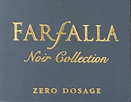 Etichetta del vino Farfalla Noir Collection n°8 Zero Dosage