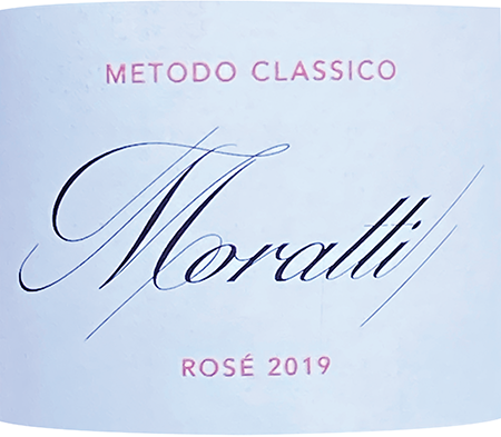 Etichetta del vino Moratti Rosé Brut 2019