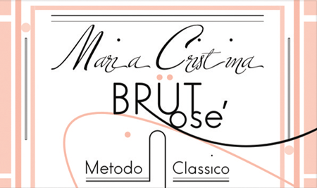 Etichetta del vino Maria Cristina Pinot Nero Rosé Brut 2019