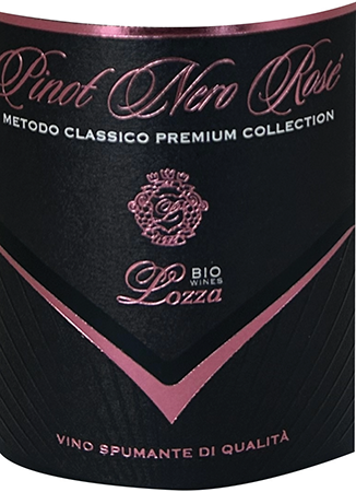 Etichetta del vino Cuvée Rosa Bruna Pinot Nero Rosé Brut 2020