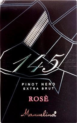Etichetta del vino Pinot Nero 145 Rosé Extra Brut 2020