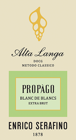 Etichetta del vino Alta Langa Propàgo Blanc de Blancs Extra Brut 2021