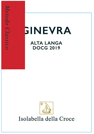 Etichetta del vino Alta Langa Ginevra Brut Nature 2019