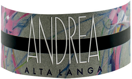 Etichetta del vino Alta Langa Andrea Rosé Extra Brut 2021