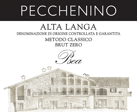 Etichetta del vino Alta Langa Psea Brut Zero 2020