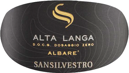 Etichetta del vino Alta Langa Albare’ Pas Dosé 2020